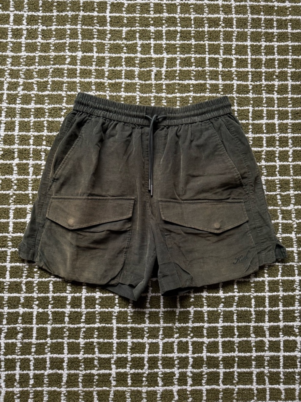 Kith Olive Green Utility Cargo Shorts
